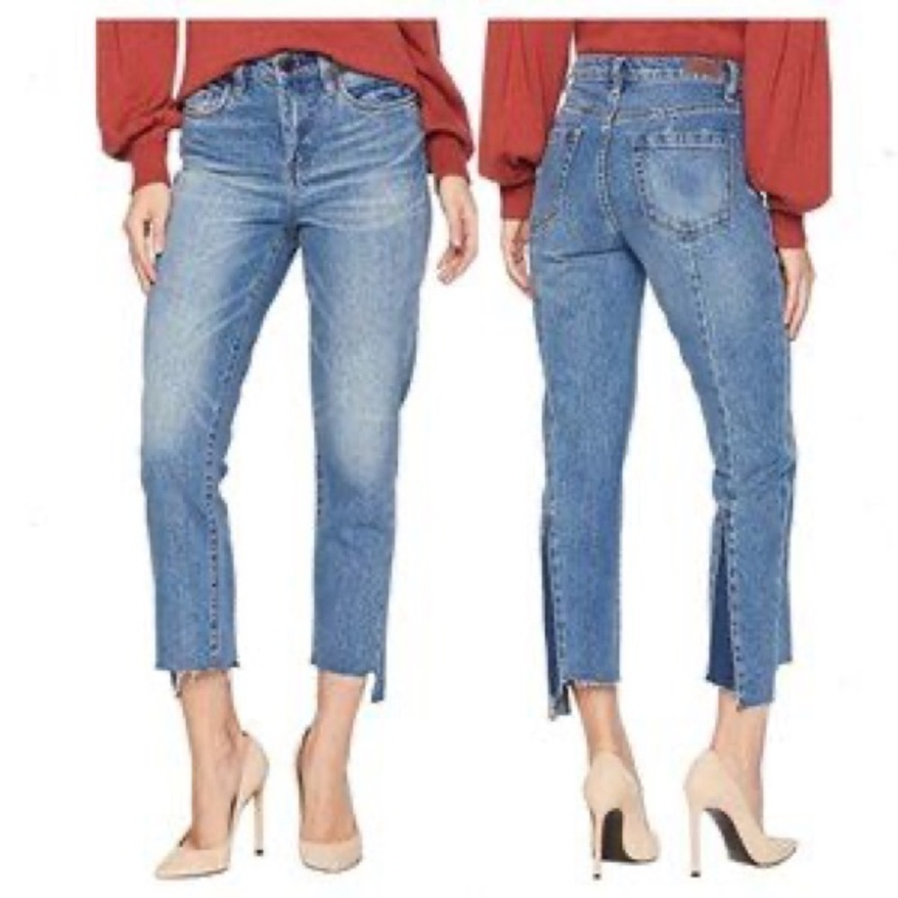 Free People BLANKNYC NWT Denim Stagger Hem Jeans‎ size 27